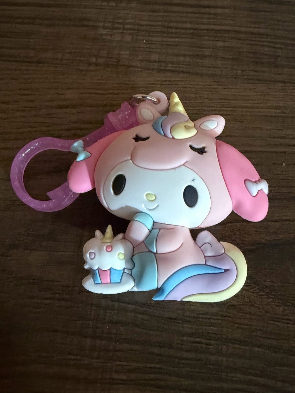 Sanrio My Melody Unicorn Keychain Charm - Pink, Pastel Blue, Yellow